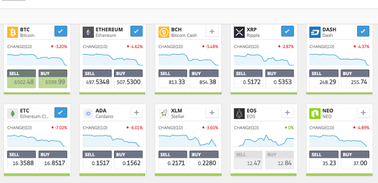 trading cryptos etoro
