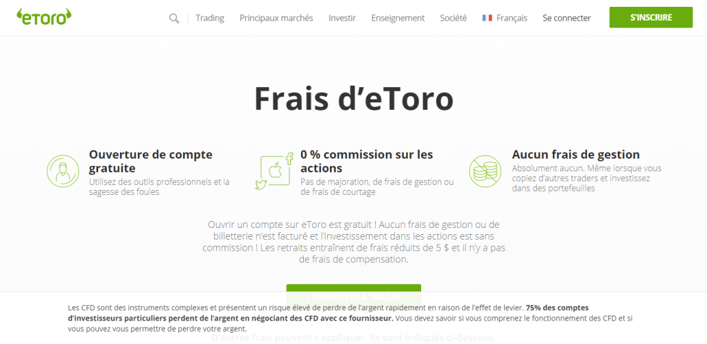 frais etoro